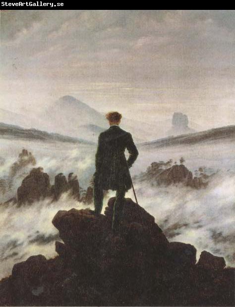 Caspar David Friedrich Wanderer Watching a Sea of Fog (mk45)